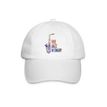 Jazz Frau - Baseballkappe - Weiß/Weiß - Vorne