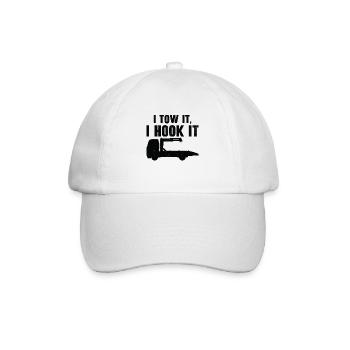 Abschleppwagenfahrer Geschickter Trucker - Baseballkappe - Weiß/Weiß - Vorne