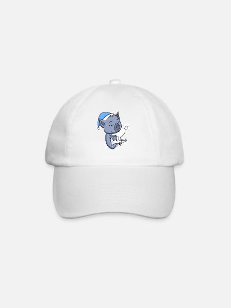Fledermaus - Baseballkappe - Weiß/Weiß