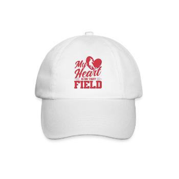 Feldhockey Spieler Mannschaftssport Hallen Feldhoc - Baseballkappe - Weiß/Weiß - Vorne