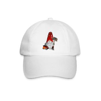 Ober Wichtel Weihnachts Gnom - Baseballkappe - Weiß/Weiß - Vorne