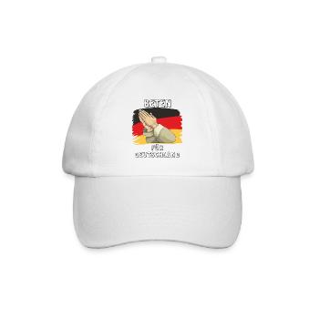 BETEN FÜR DEUTSCHLAND - Baseballkappe - Weiß/Weiß - Vorne