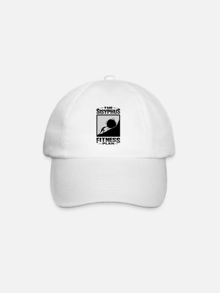 Sisyphos Philosophie Design - Baseballkappe - Weiß/Weiß
