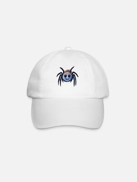 süße kleine Spinne - Baseballkappe - Weiß/Weiß