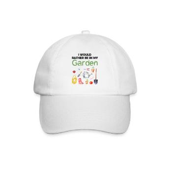 Garten Lustiger Spruch Hobbygärtner Geschenkidee - Baseballkappe - Weiß/Weiß - Vorne