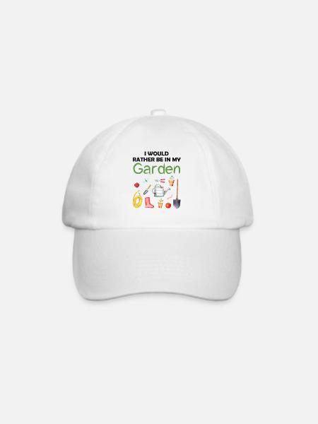 Garten Lustiger Spruch Hobbygärtner Geschenkidee - Baseballkappe - Weiß/Weiß