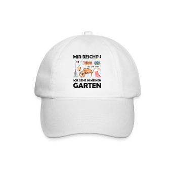 Garten Lustiger Spruch Hobbygärtner Geschenkidee - Baseballkappe - Weiß/Weiß - Vorne