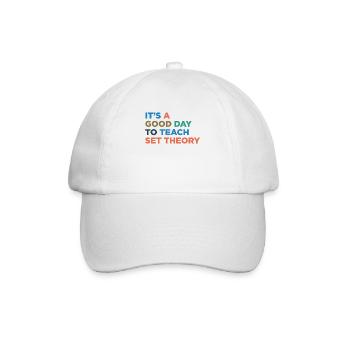 Teach Set Theory Teacher - Baseballkappe - Weiß/Weiß - Vorne