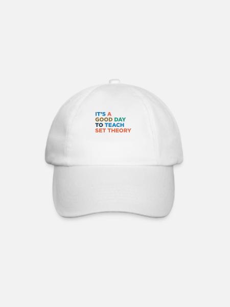 Teach Set Theory Teacher - Baseballkappe - Weiß/Weiß