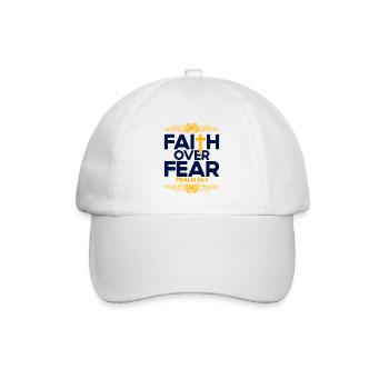 Christlich Bibelvers Religiös Geschenk - Baseballkappe - Weiß/Weiß - Vorne