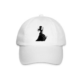 Minerva Griechische Göttin Göttin der Weisheit - Baseballkappe - Weiß/Weiß - Vorne