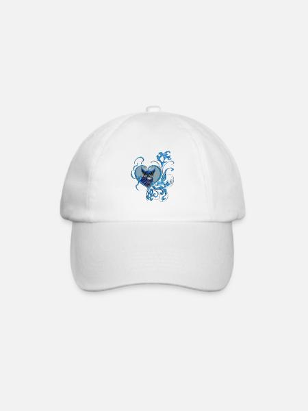 Die elegantesten Greifvögel Die schöne Fantá-Eule - Baseballkappe - Weiß/Weiß