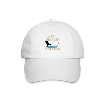 Ich liebe Haie - Baseballkappe - Weiß/Weiß - Vorne