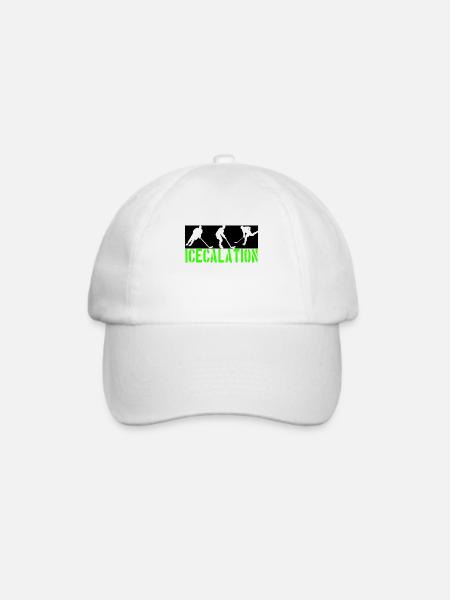 Eishockey Team, Club, Verein, Spieler Trainer Fan - Baseballkappe - Weiß/Weiß