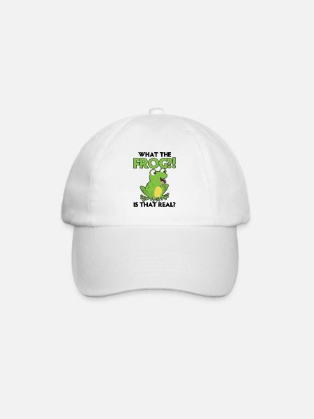 Rotäugiger Laubfrosch Niedliches - Baseballkappe - Weiß/Weiß
