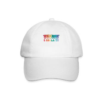 Regenbogen Herzen Pride LGBTQ süße tiere Koala - Baseballkappe - Weiß/Weiß - Vorne