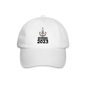 Bootsführerschein 2023 Motorboot Geschenk - Baseballkappe - Weiß/Weiß - Vorne
