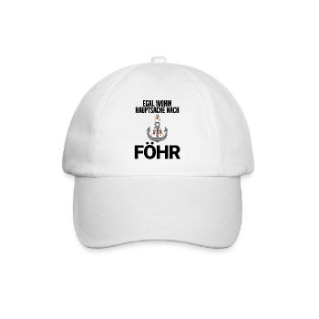 Nordsee Föhr - Baseballkappe - Weiß/Weiß - Vorne