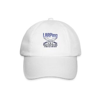Larp Larping Rollenspiel-design Larper - Baseballkappe - Weiß/Weiß - Vorne