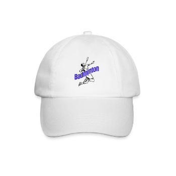 Badminton - Baseballkappe - Weiß/Weiß - Vorne