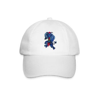 Krampus - Baseballkappe - Weiß/Weiß - Vorne