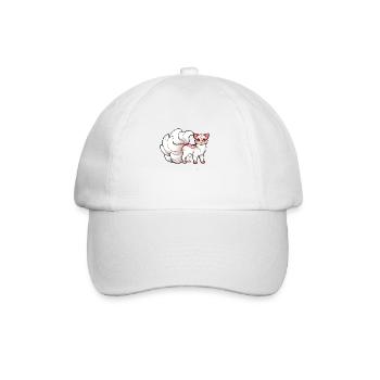 Kawaii Kitsune - Baseballkappe - Weiß/Weiß - Vorne