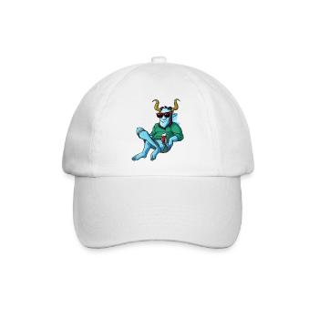 Krampus Percht Teufel 2311 - Baseballkappe - Weiß/Weiß - Vorne