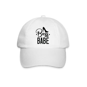 Boss Babe - Baseballkappe - Weiß/Weiß - Vorne