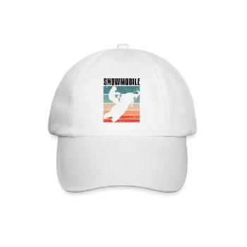 Vintage Motorschlitten Motorschlitten - Baseballkappe - Weiß/Weiß - Vorne