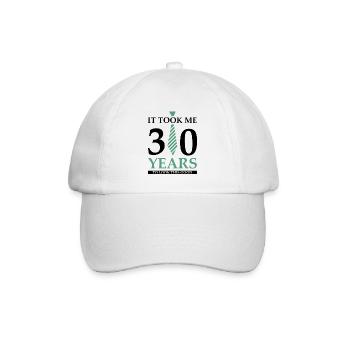 Ich Habe 30 Jahre Gebraucht, Um So Gut Auszusehen - Baseballkappe - Weiß/Weiß - Vorne