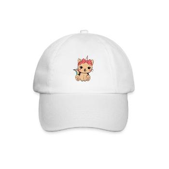 Ozelot Einhorn - Baseballkappe - Weiß/Weiß - Vorne