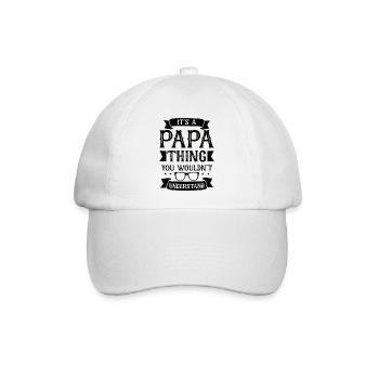 Welt bester Papa Vater Paare Paar Eltern Dad daddy - Baseballkappe - Weiß/Weiß - Vorne