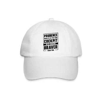 Klugheit Weisheit Zitate Pilot Philosophie - Baseballkappe - Weiß/Weiß - Vorne