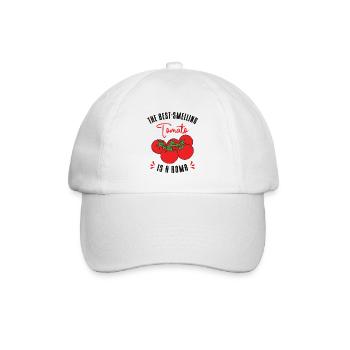 Tomato Gardening Lover Lustiger Gärtner - Baseballkappe - Weiß/Weiß - Vorne