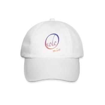 O sole mio - Baseballkappe - Weiß/Weiß - Vorne