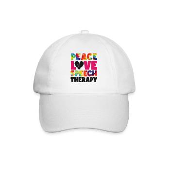 Speech Therapist Therapy Assistant - Baseballkappe - Weiß/Weiß - Vorne