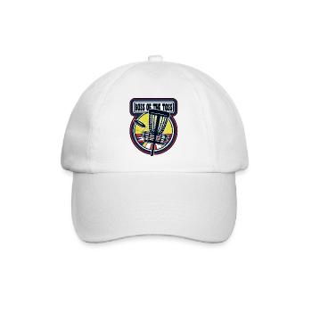 Lustiges Disc Golf Zitat - Baseballkappe - Weiß/Weiß - Vorne