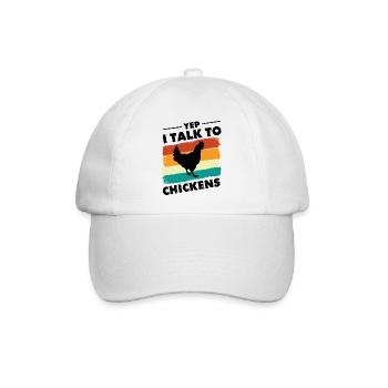 Hühner Hühnerzüchter Hühnerzucht Geschenk - Baseballkappe - Weiß/Weiß - Vorne