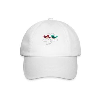 verliebtes Pärchen - Baseballkappe - Weiß/Weiß - Vorne