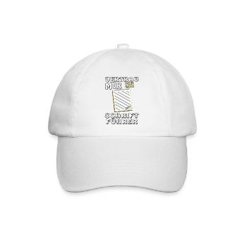 NOTIZBLOCK VERTRAU MIR SCHRIFTFÜHRER - Baseballkappe - Weiß/Weiß - Vorne