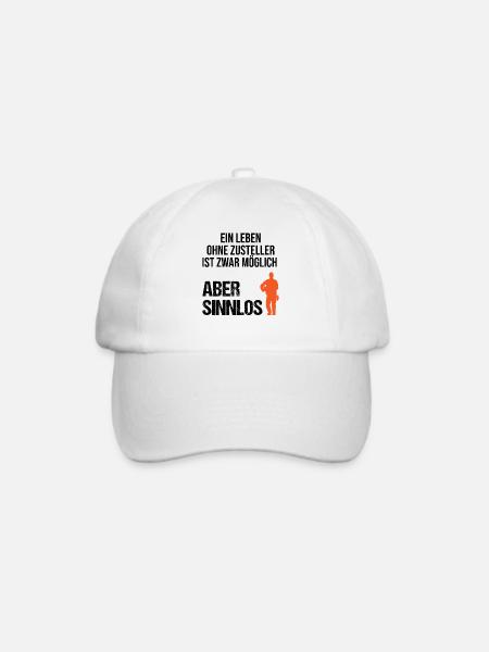 Postbote Zusteller Spruch Briefträger Geschenk - Baseballkappe - Weiß/Weiß