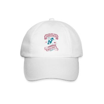 JUNGGESELLE HABEN GEWISSEN VERHEIRATETE MÄNNER HABEN FRAUEN - Baseballkappe - Weiß/Weiß - Vorne