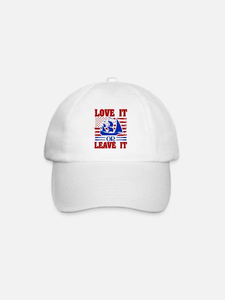 LIEBE ES ODER LASS ES - Baseballkappe - Weiß/Weiß