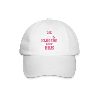 Auto Tuner Girl, KFZ Mechaniker Racing, Frau - Baseballkappe - Weiß/Weiß - Vorne