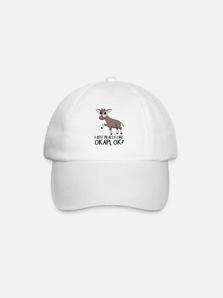 Okapi - Baseballkappe - Weiß/Weiß