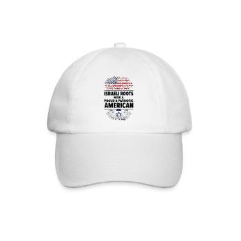 Geboren Israelisch Israelisch Amerikanisch USA - Baseballkappe - Weiß/Weiß - Vorne