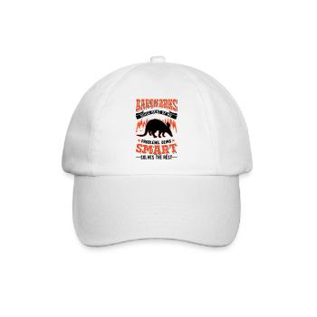 Erdferkel Geschenk Aardvark - Baseballkappe - Weiß/Weiß - Vorne