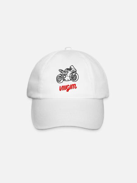 Sportlerin - Baseballkappe - Weiß/Weiß