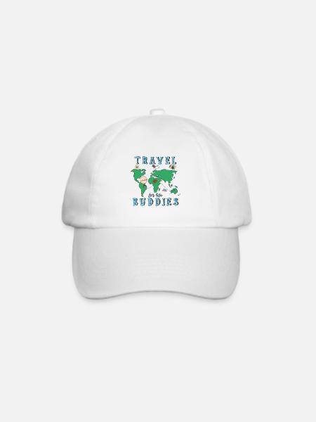 Reisefreunde für das Leben Design Lustige passende Reise - Baseballkappe - Weiß/Weiß