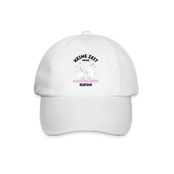 Zwergkaninchen Kaninchen Häschen Haustier Geschenk - Baseballkappe - Weiß/Weiß - Vorne